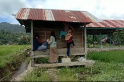 Terkendala Internet, Pelajar di Palopo Belajar Daring di Tengah Sawah