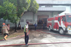Gudang Penyimpanan Produk Makanan Ludes Terbakar