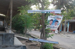 Atribut Calon Kepala Daerah di Rembang Dirusak Tangan Jail