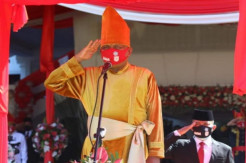 Gubernur Sulut Olly Dondokambey Kenakan Pakaian Adat Sangihe, Ini Maknanya