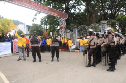 Aksi Demo Penolakan Otsus Jilid II di Jayapura Dibubarkan