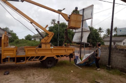 Ratusan Alat Peraga Paslon Ditertibkan Bawaslu Bangka Tengah