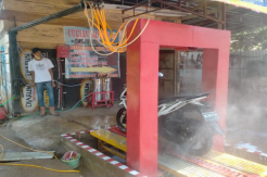 Kreatif saat Pandemi, Feri Buat Alat Cuci Motor Otomatis dari Bahan Bekas