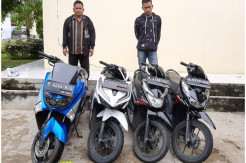 Periksa Tiga Bus, Polisi Temukan Selusin Motor Diduga Hasil Curian