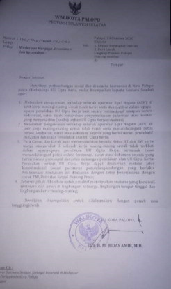 Wali Kota Palopo Dituding Intimidasi ASN Lewat Surat Imbauan