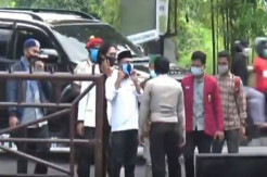 Polisi dan Mahasiswa Bersitegang di Pos Jaga Mapolda NTB