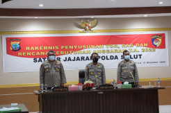 Polda Sulut Gelar Rakernis Penyusunan Anggaran TA 2022