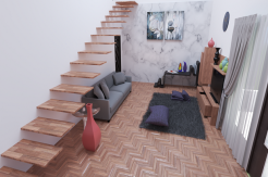 Interior Tangga Melayang Unik Bikin Rumah Makin Menarik