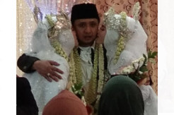 Viral Pengantin Laki-Laki Gandeng 2 Perempuan Cantik Sekaligus, Ini Kisahnya