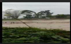 Jembatan Penghubung Tiga Desa di Grobogan Hanyut Diterjang Arus Sungai