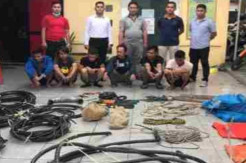 Tak Peduli Dialiri Listrik Tegangan Tinggi, Sindikat Maling Ini Nekat Sikat Kabel PLN