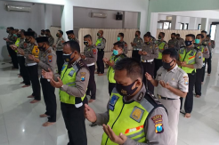 Polantas Sidoarjo Gelar Salat Ghaib dan Doa Bersama untuk Korban Sriwijaya Air