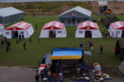 Pengungsian Korban Gempa Majene Dipusatkan di Stadion Manakarra Mamuju