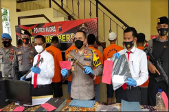 Polres Blora Tangkap Komplotan Pelaku Pembalak Liar dan Penganiaya Mantri Hutan