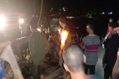 Diduga Sopirnya Ngantuk, Mobil Mewah Terjun ke Sungai Gegerkan Warga Lhokseumawe