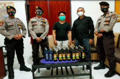 Nyambi Jual Miras Ilegal, Pedagang Martabak di Toboali Ditangkap Polisi