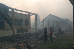 Kebakaran Lahan Hanguskan Ruang Belajar dan Perpustakaan Sekolah