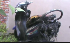Motor Wartawati di Mataram Dibakar Orang Tak Dikenal