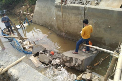 Tragis! Pekerja Meregang Nyawa Tertimpa Pondasi Bendungan Runtuh
