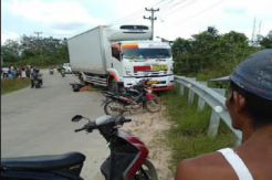 Kecelakaan Maut, Seorang Security Tewas Dilindas Fuso