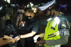 Polsek Indralaya-Polres OI Gelar Razia Jelang Penerapan Pembatasan Mudik 2021