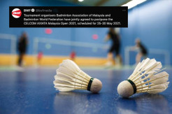 Kasus Covid-19 Melonjak, Malaysia Open 2021 Resmi Ditunda