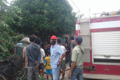 Korsleting Listrik, Rumah di Kotabumi Lampung Terbakar