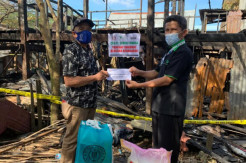 Korban Kebakaran di Mappasaile Dapat Bantuan dari Semen Tonasa