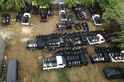 Polisi Sita 325 Sepeda Motor dan 41 Mobil Bodong di Sebuah Gudang di Pati