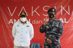 Kerahkan Pasukan, Armada III TNI AL Sasar Pulau-Pulau Kecil Lakukan Vaksinasi