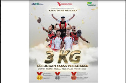 Peraih Medali Olimpiade Tokyo Dapat 3 Kg Tabungan Emas dari Pegadaian