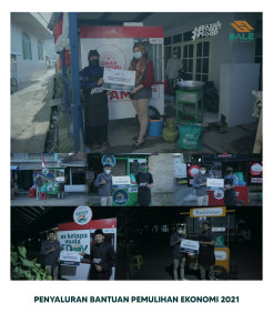 Harap Pelonggaran PPKM, Bale Zakat Sodaqoh Bagikan Ratusan Gerobak Street Food