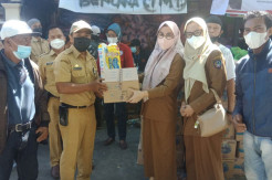 UPT Transfusi Darah Sulsel Bantu Korban Kebakaran di Jongaya