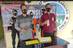 Polres Bangka Barat Bekuk Pengedar Sabu di Desa Teluk Limau