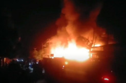 Muna Membara, 80 Kios di Pasar Sentral Wakuru Jadi Abu