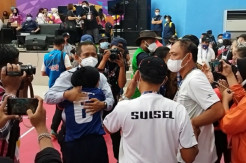 Tundukkan DKI Jakarta, Tim Takraw Putri Sulsel Raih Medali Emas