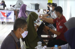 Rangkaian HUT Ke-7, DPD Partai Perindo Bangka Belitung Gelar Vaksinasi Massal di Pangkalpinang