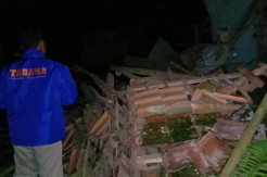 Diterjang Angin Puting Beliung Disertai Hujan, 1 Rumah Warga Pangandaran Rata dengan Tanah