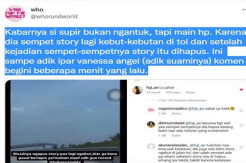 Diduga Asyik Main HP Sebelum Kecelakaan, Akun Medsos Sopir Vanessa Angel Diserang Netizen
