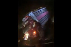 Jembatan Alternatif di Luwu Roboh, Truk Terjun ke Sungai