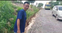 Sekelompok Preman Ancam Pekerja, Proyek Jalan di Lampung Utara Terhenti