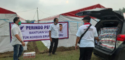 Perindo Salurkan Bantuan 10 Ton Beras untuk Korban Erupsi Gunung Semeru
