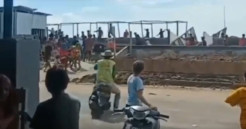 Parepare Mencekam, Buruh Bangunan Saling Serang di Lokasi Konstruksi