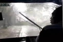 Viral! Penumpang Bus di Bojonegoro Dilanda Kepanikan Saat Hujan Angin Menerjang