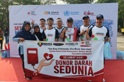 PT MNC Vision Networks Tbk Berpartisipasi dalam Jalan Sehat Hari Donor Darah Sedunia 2026 di Monas