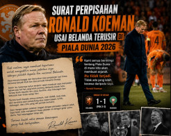 Surat Perpisahan Ronald Koeman Usai Belanda Terusir di Piala Dunia 2026