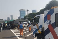 Mobil Maung Tabrak Rambu di Tol Dalam Kota, Begini Kronologinya