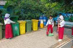 Bangun Budaya Peduli Lingkungan, SDN Keranggan Tangsel Bidik Adiwiyata Nasional