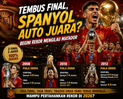 Tembus Final, Spanyol Auto Juara? Begini Rekor Mengilau Matador