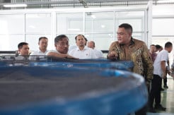Perkuat Kolaborasi Inovasi Perikanan, Bupati Bogor Tinjau Fasilitas Raiser Ikan Hias BRIN